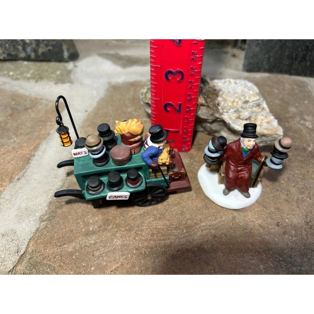 Dept 56 Chelsea Hat Monger & Cart  w/ box